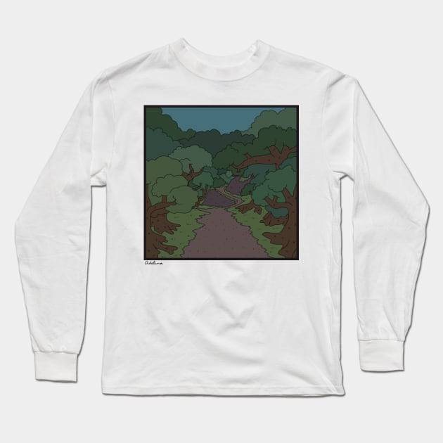 Just a Small Path in the Woods Long Sleeve T-Shirt by greenishsapphire